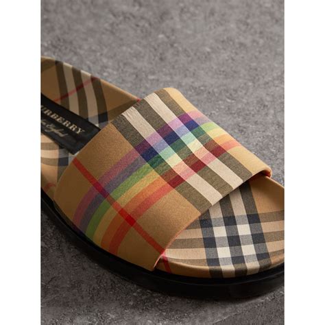 burberry alides|burberry vintage slides.